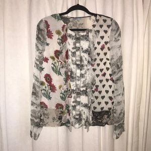 Anthropologie Very nice loose multi design blouse